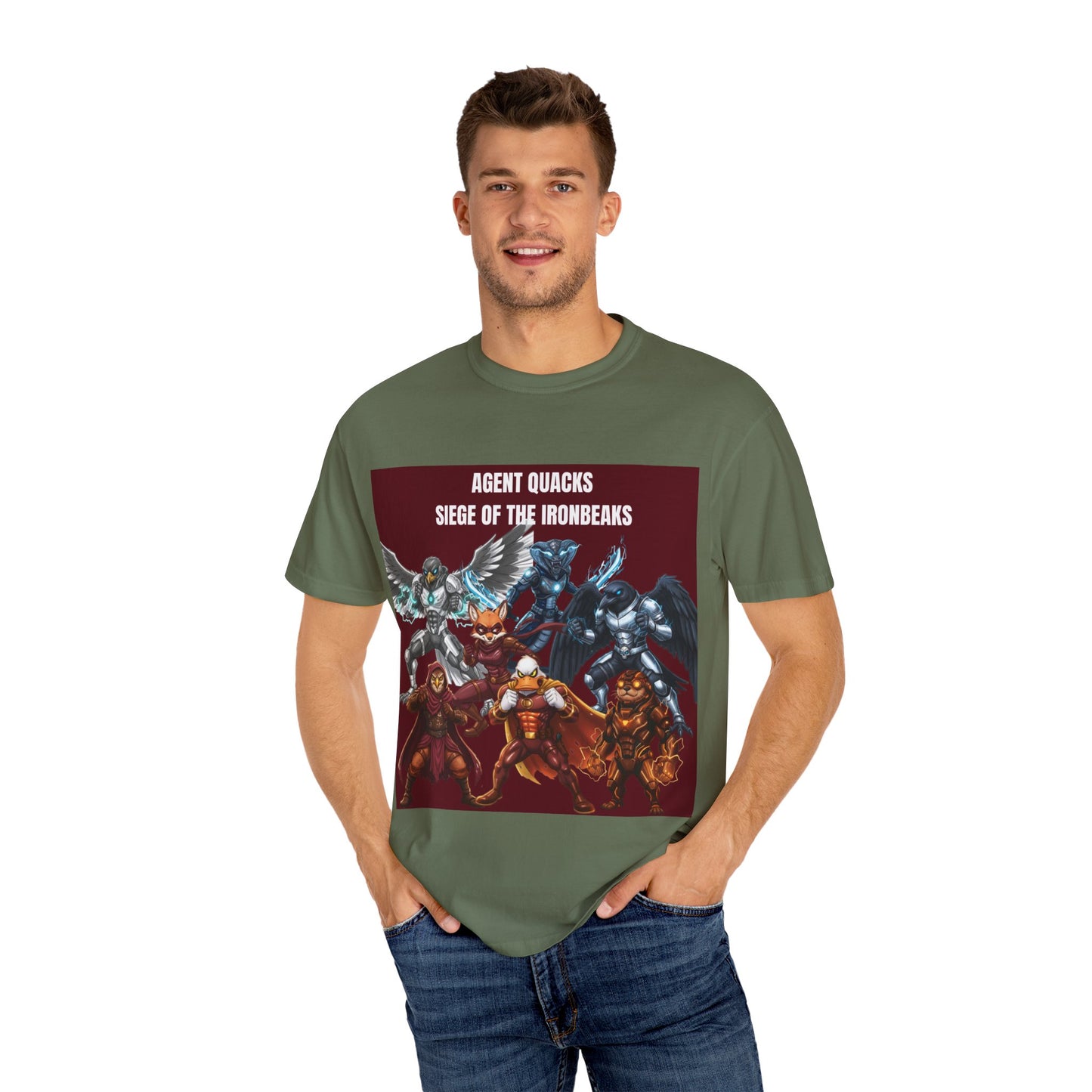 Agent Quacks – Siege of the Iron Beaks | Unisex Garment-Dyed T-Shirt