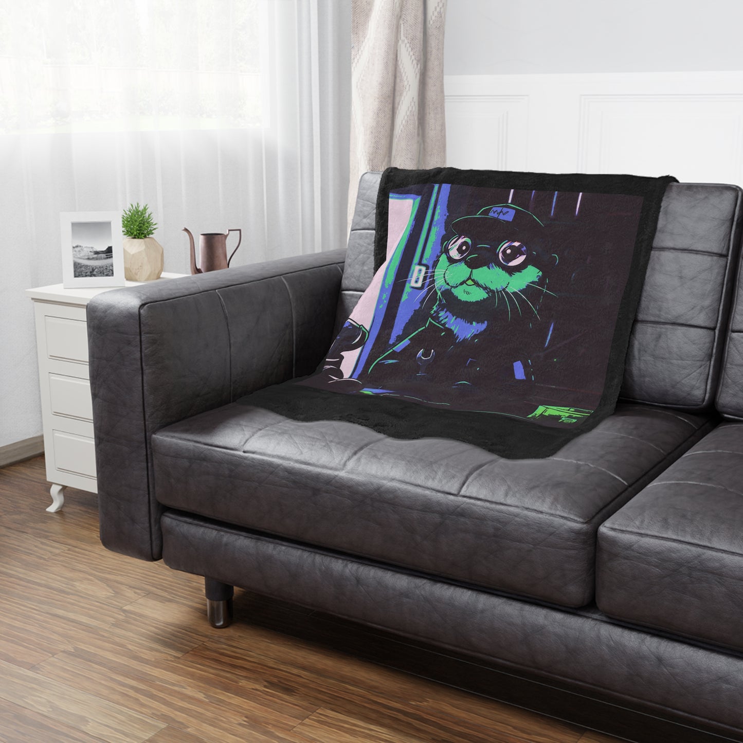 Agent Quacks Series Minky Blanket - Gearshift Design