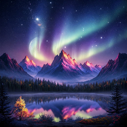 Northern Lights Landscapes pack of 14