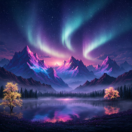 Northern Lights Landscapes Collection of 100