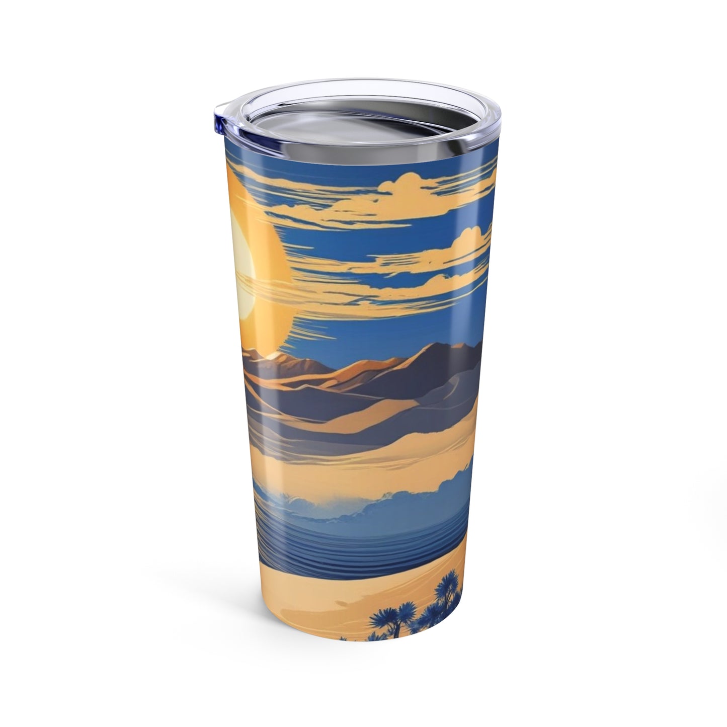 Scenic Landscape Tumbler 20oz - Ideal for Travel, Outdoor Adventures, Beach Days, Gift for Nature Lovers, Eco-Friendly Drinkware