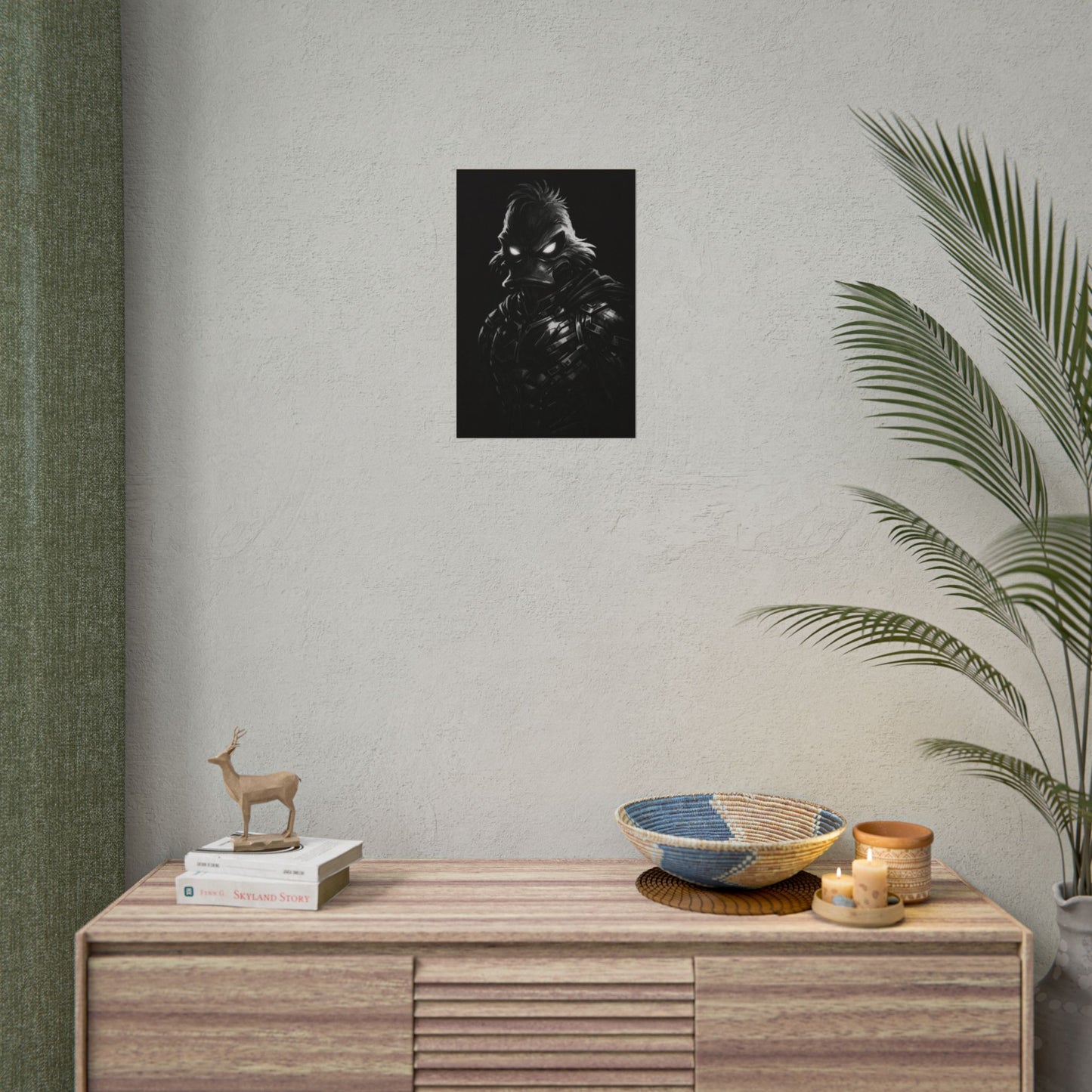 Agent Quacks Shadow Portrait Rolled Poster – Dark Cinematic Wall Art