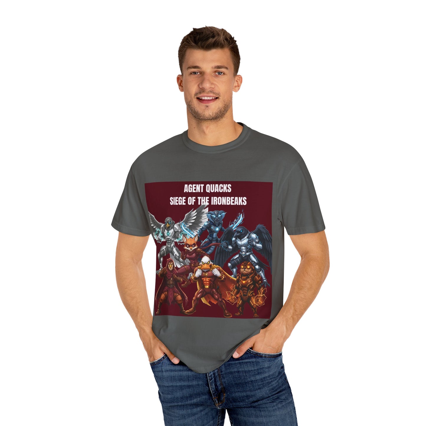 Agent Quacks – Siege of the Iron Beaks | Unisex Garment-Dyed T-Shirt