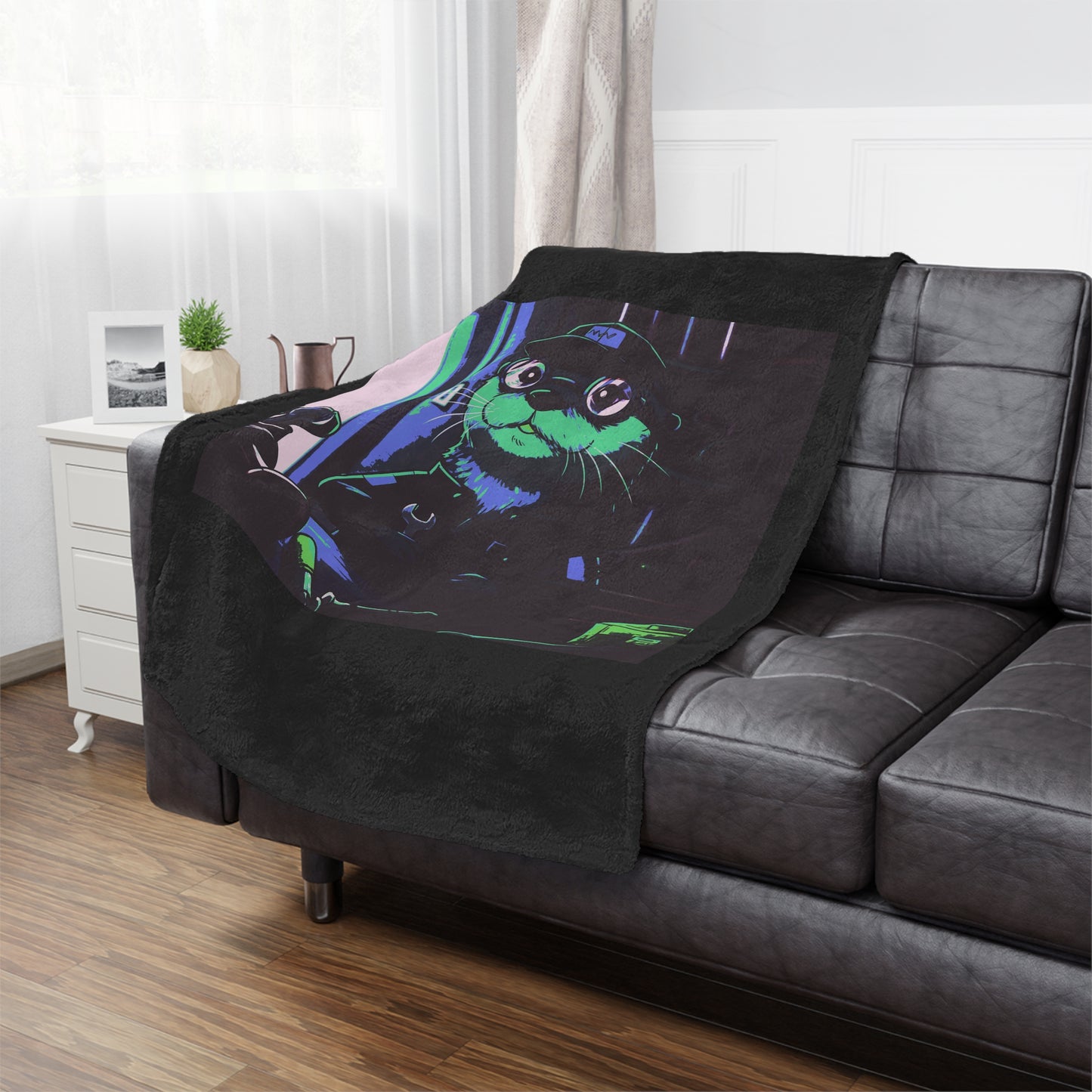 Agent Quacks Series Minky Blanket - Gearshift Design