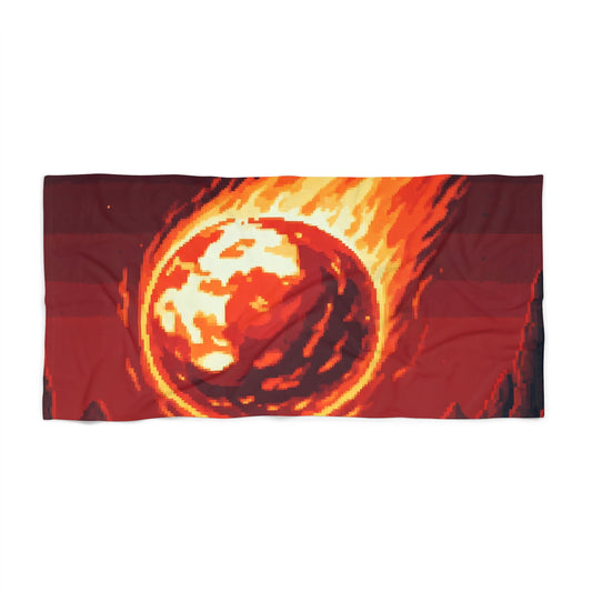 Red Comet Beach Towel