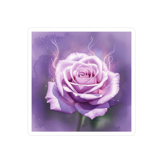 Purple Rose Kiss-Cut Vinyl Decals