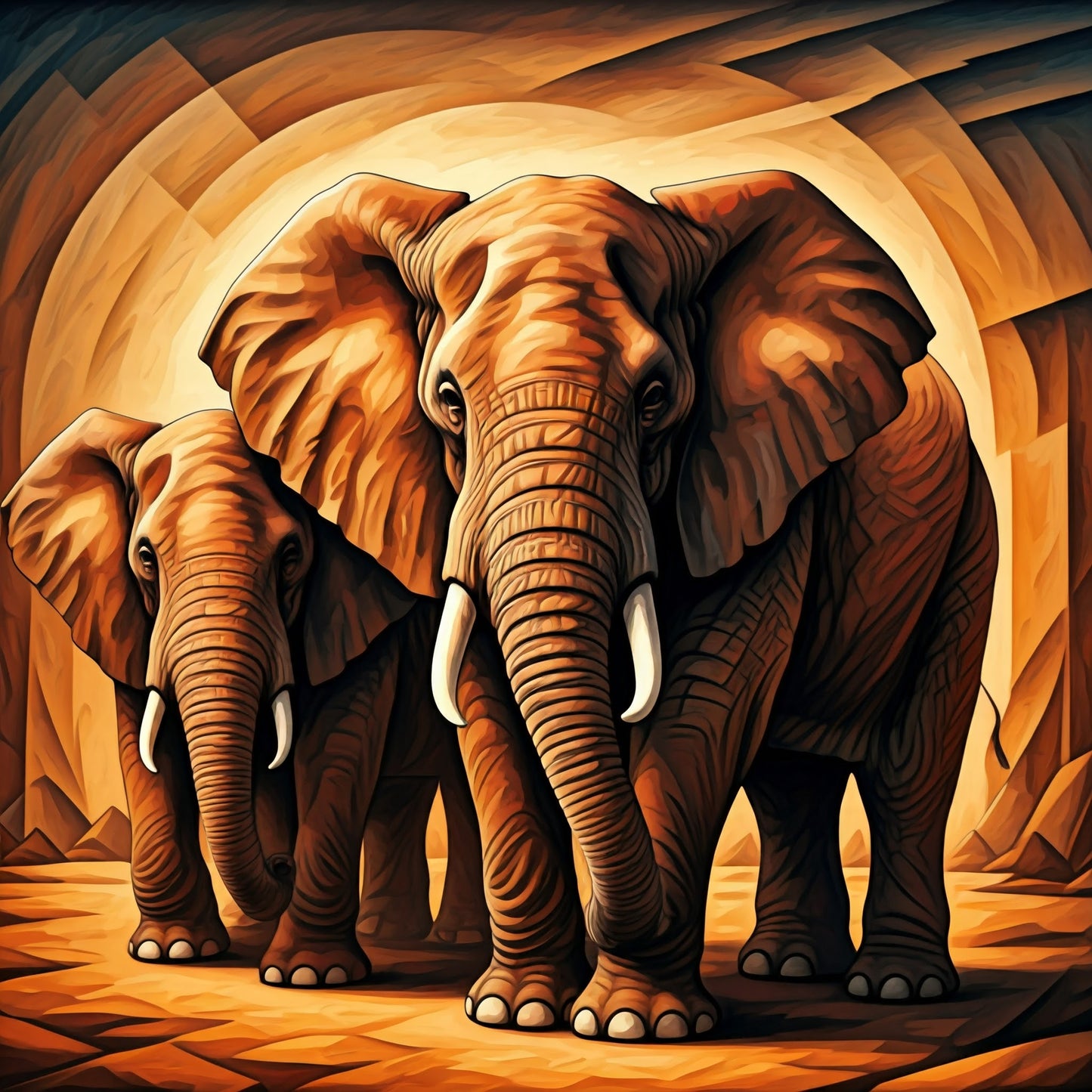 Elephant Art collection of 14