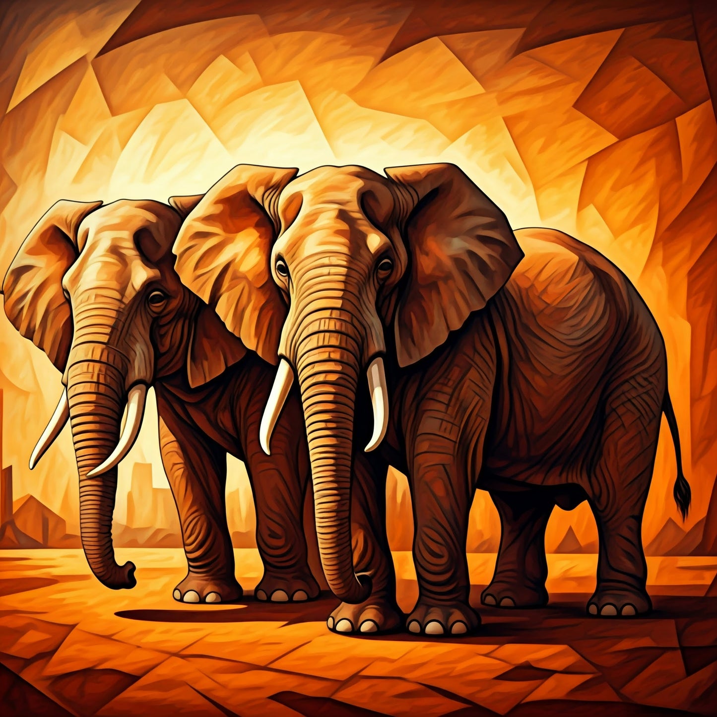 Elephant Art collection of 14