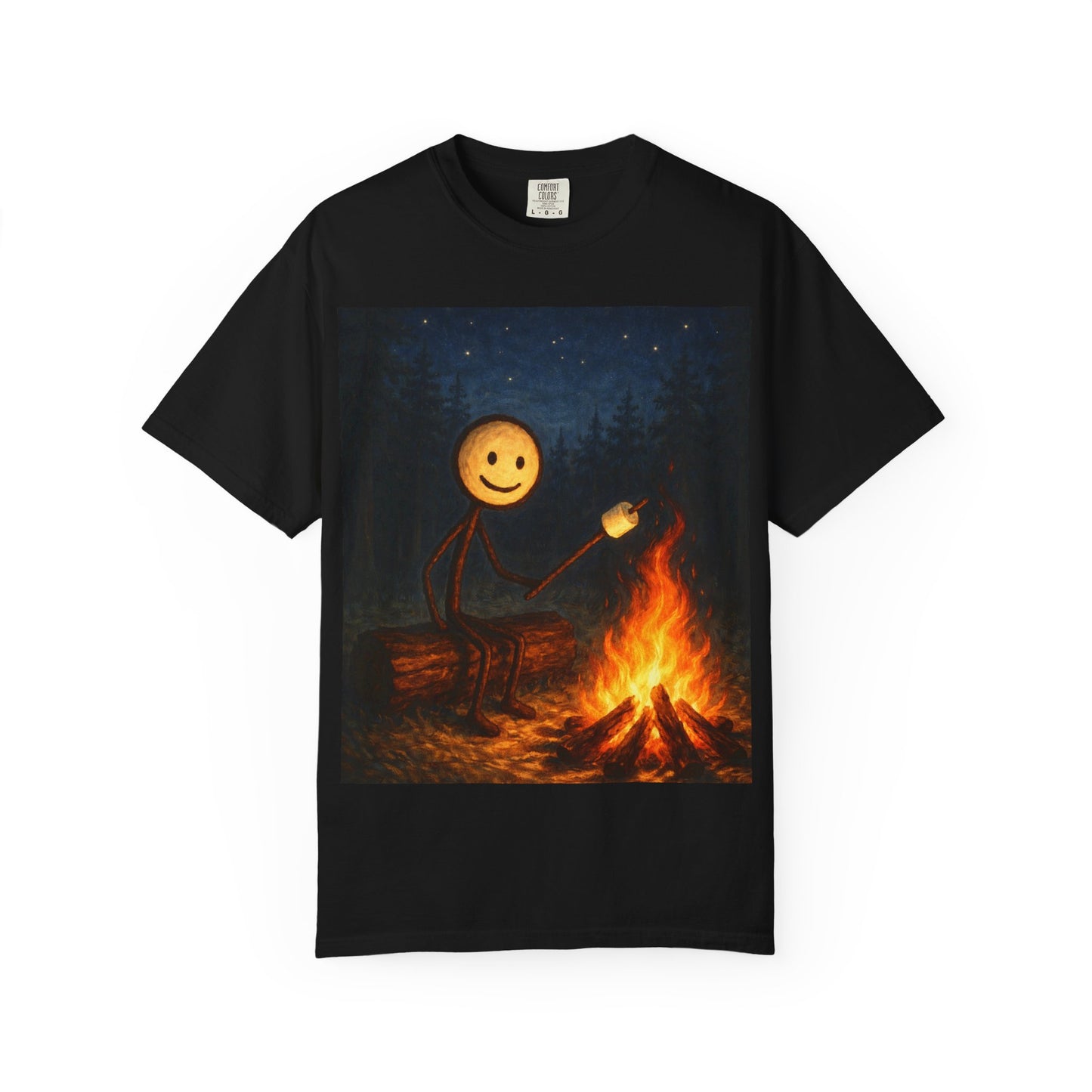 I Remember Building My First Campfire – Under the Stars T-Shirt