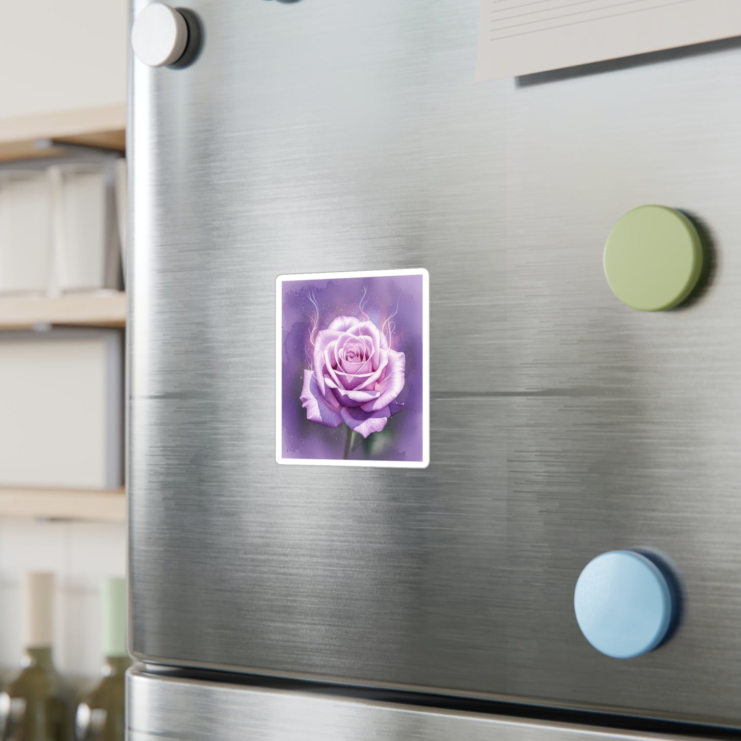 Purple Rose Kiss-Cut Vinyl Decals