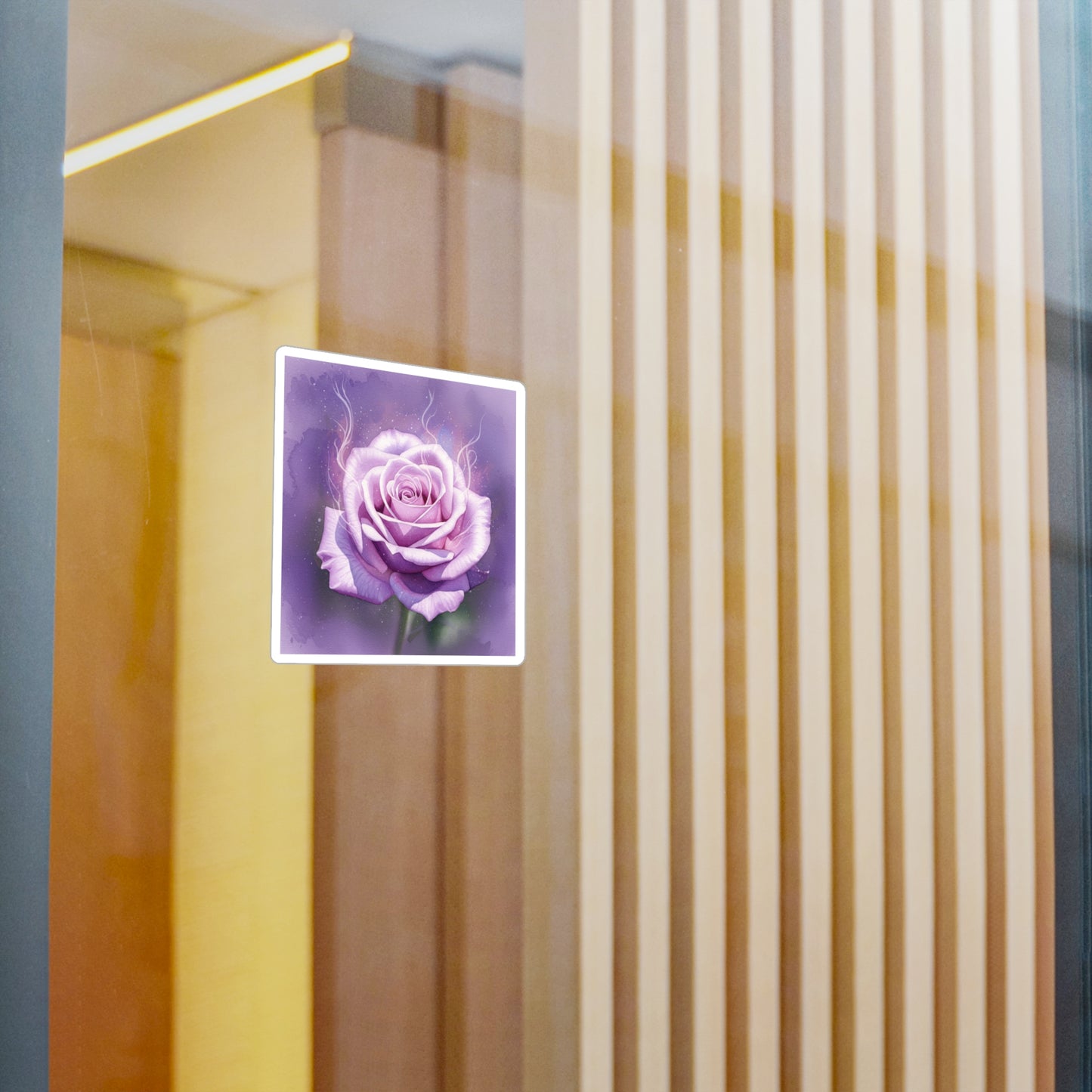 Purple Rose Kiss-Cut Vinyl Decals