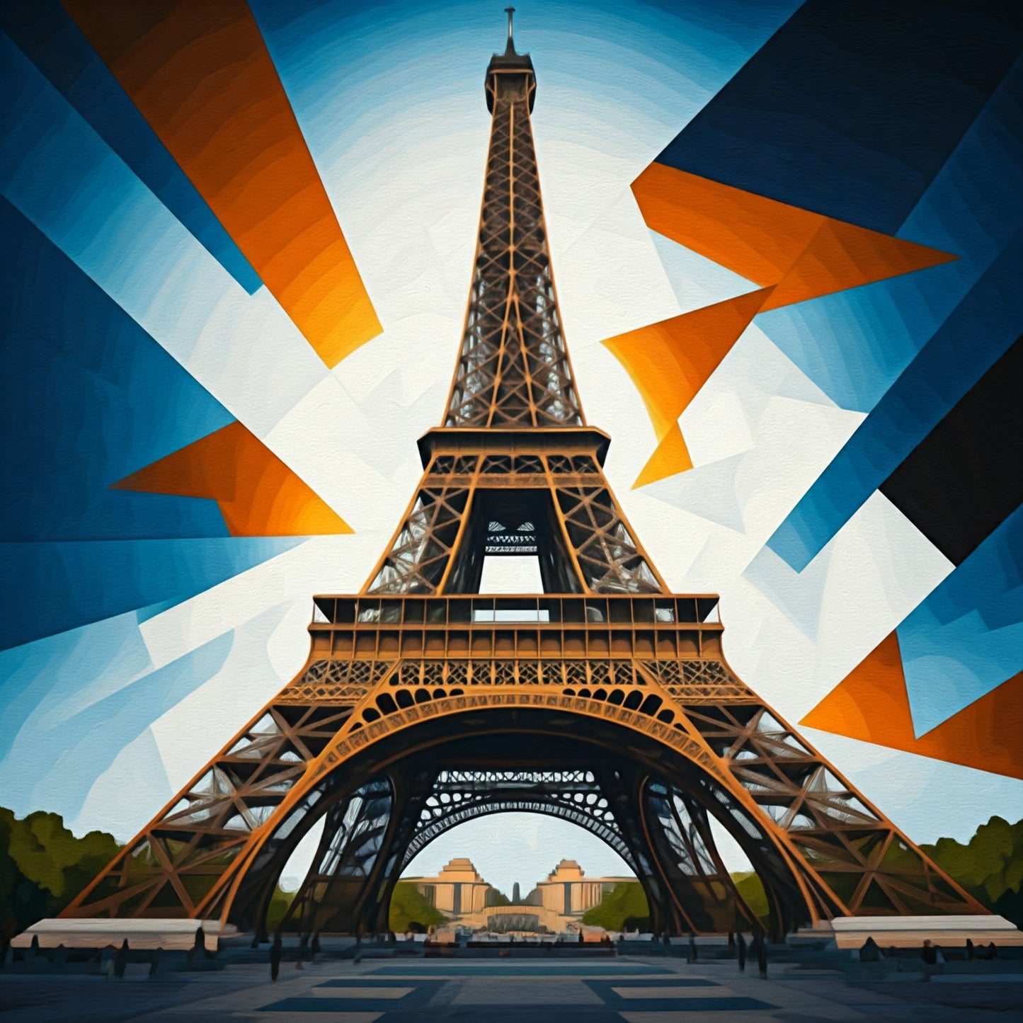 Eiffel Tower Painting Collection 16 Image Bundle