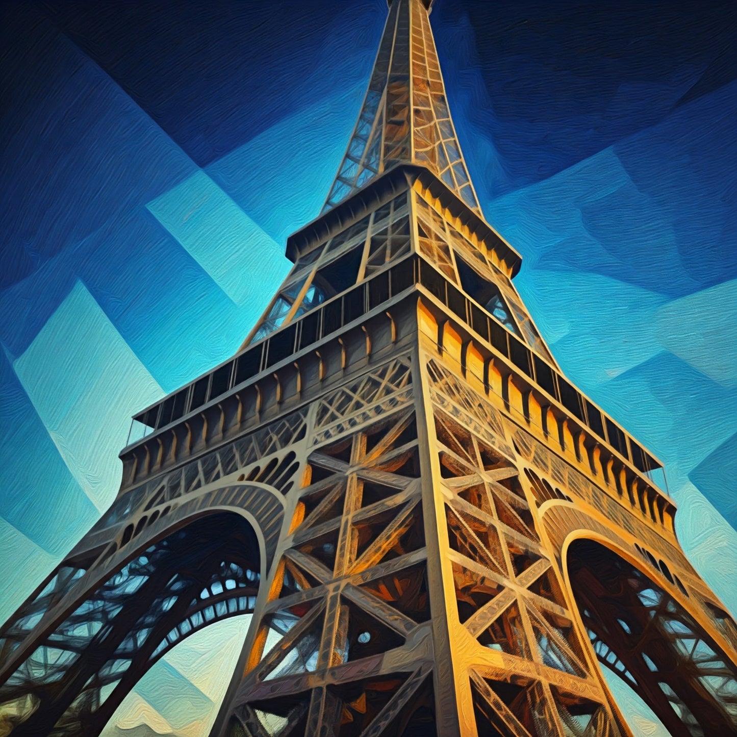 Eiffel Tower Painting Collection 16 Image Bundle