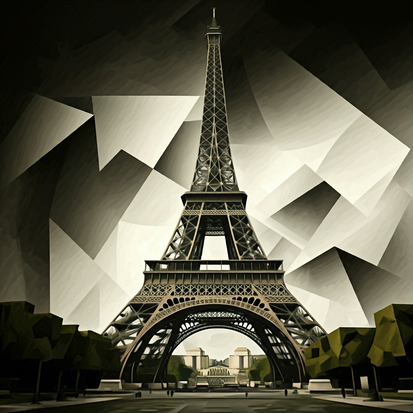 Eiffel Tower Painting Collection 16 Image Bundle