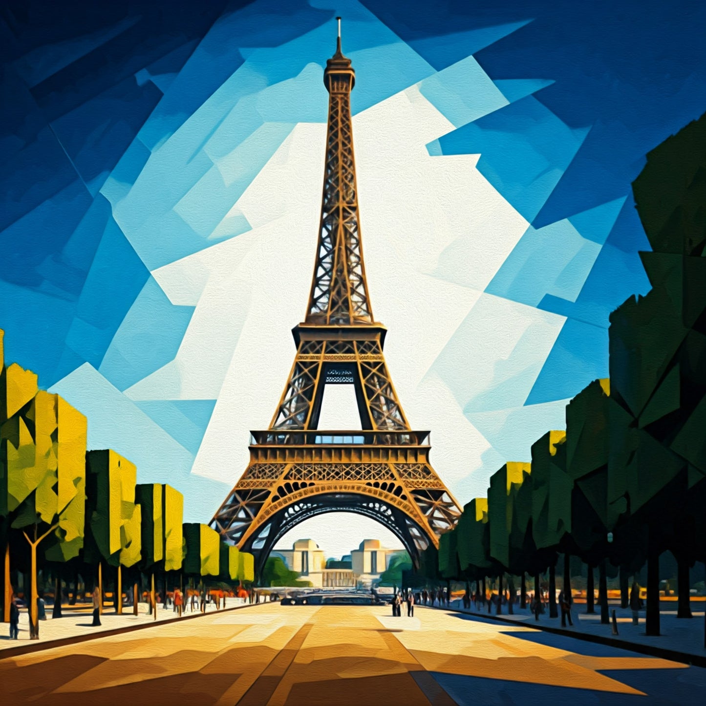 Eiffel Tower Painting Collection 16 Image Bundle