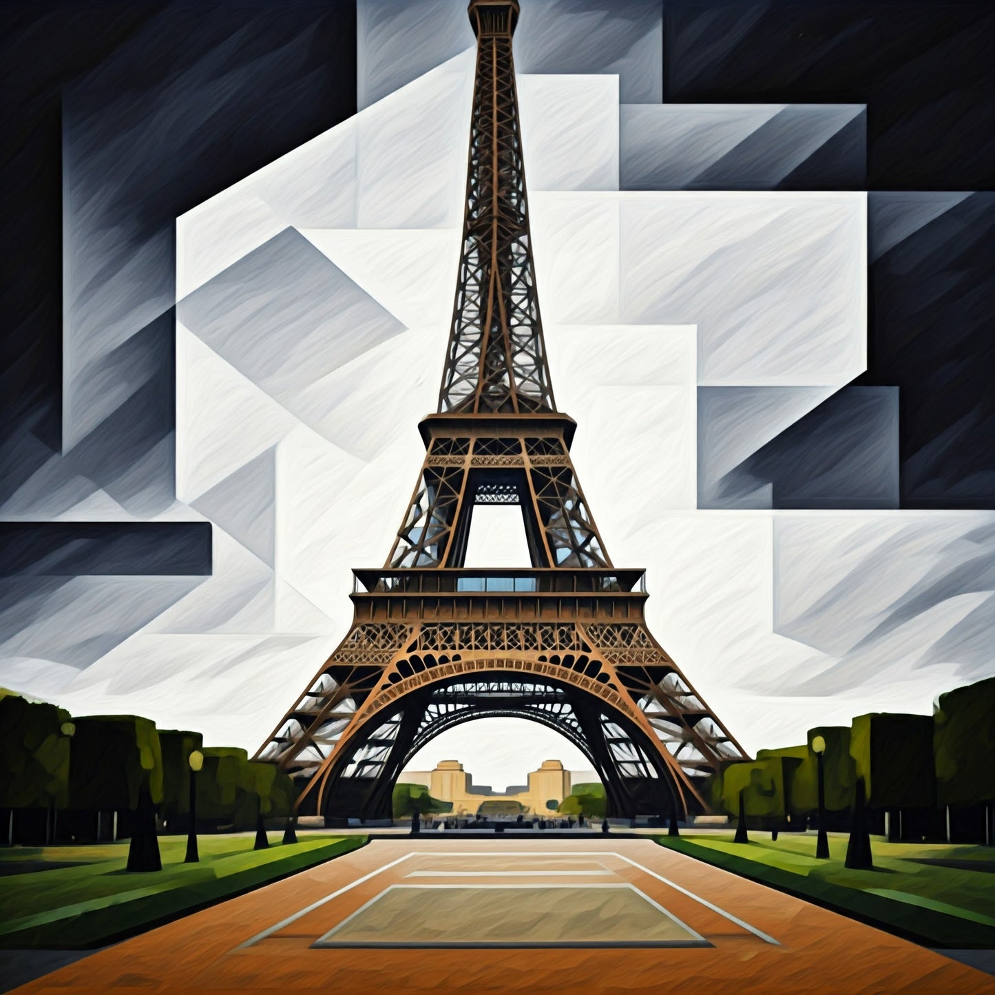 Eiffel Tower Painting Collection 16 Image Bundle