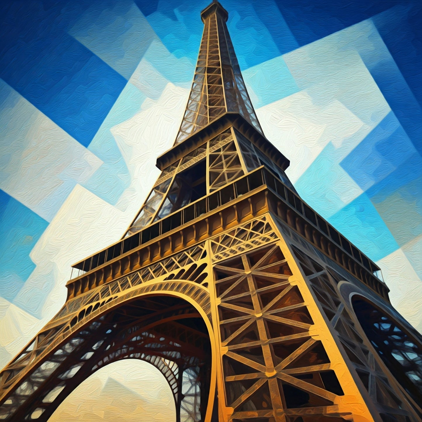 Eiffel Tower Painting Collection 16 Image Bundle