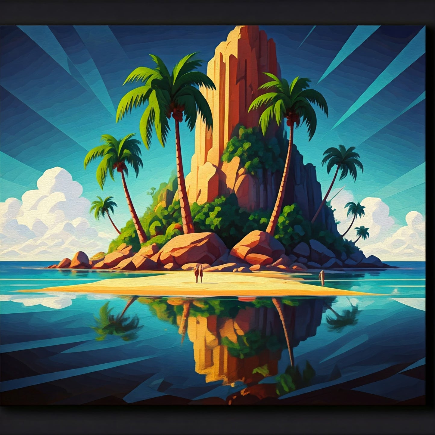 Tropical Island Painting Collection 15 Image Bundle