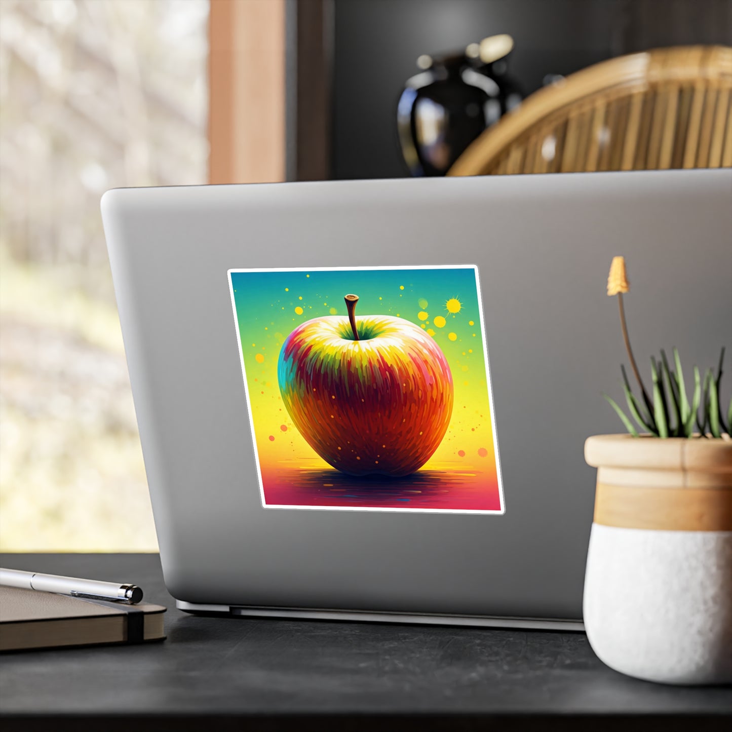 Vibrant Apple Kiss-Cut Vinyl Decals