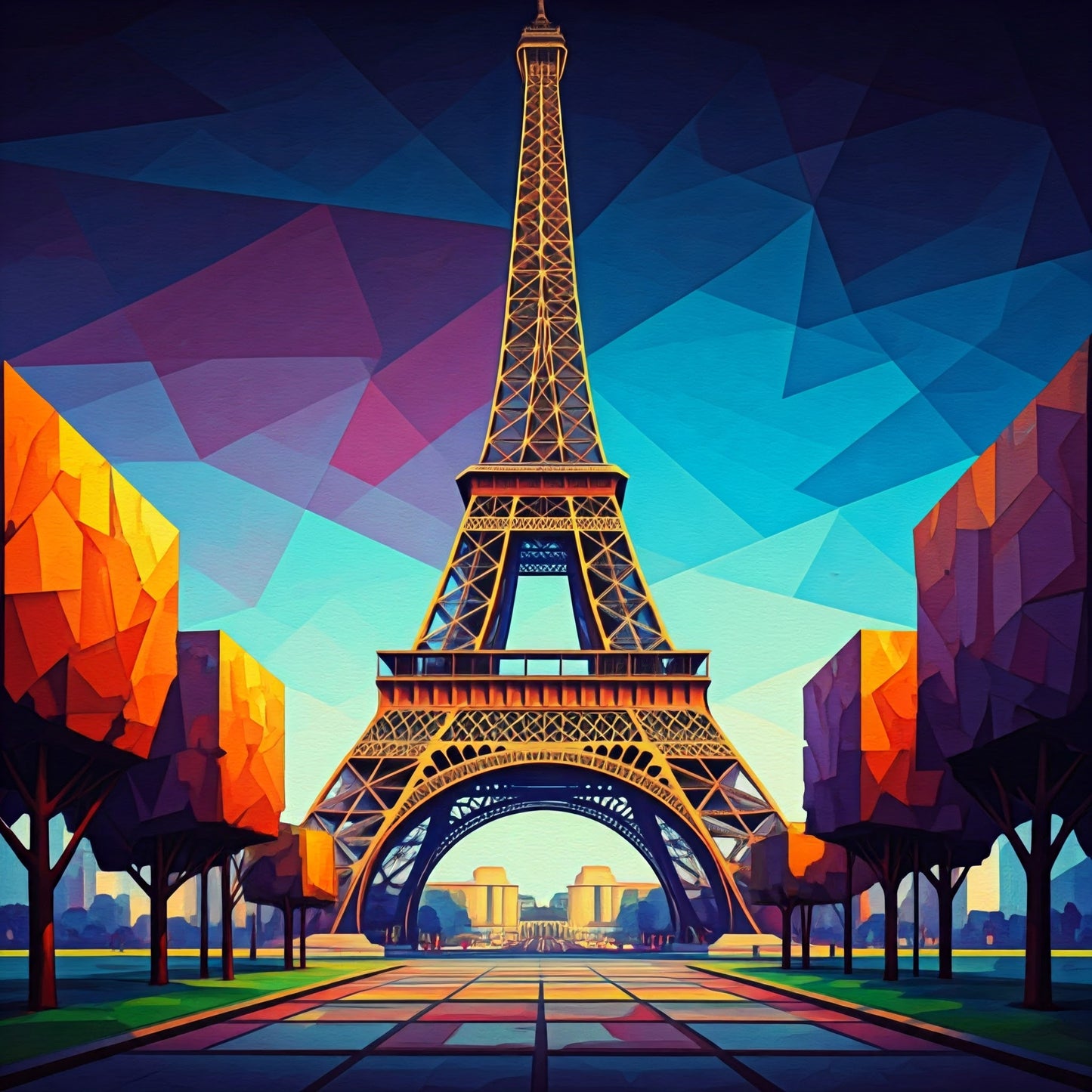 Eiffel Tower Painting Collection 16 Image Bundle