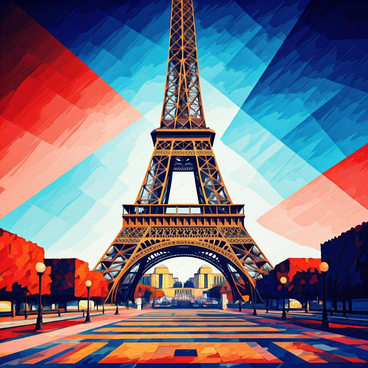 Eiffel Tower Painting Collection 16 Image Bundle