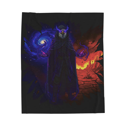 Halloween Agent Quacks Series Velveteen Plush Blanket - Wizard Talon Design
