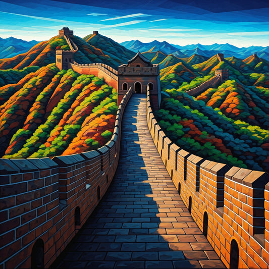 Great Wall of China Painting Collection 11 Image Bundle