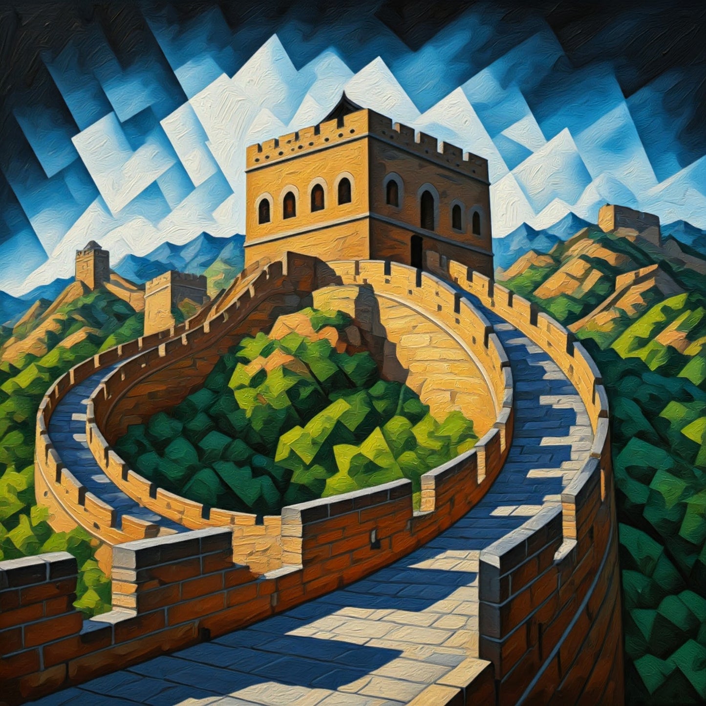 Great Wall of China Painting Collection 11 Image Bundle