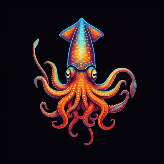 Vibrant Squid Painting