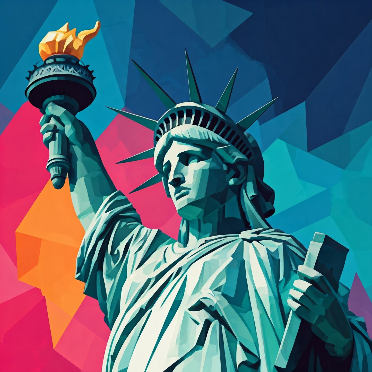 Statue of Liberty Art Collection 16 Image Bundle