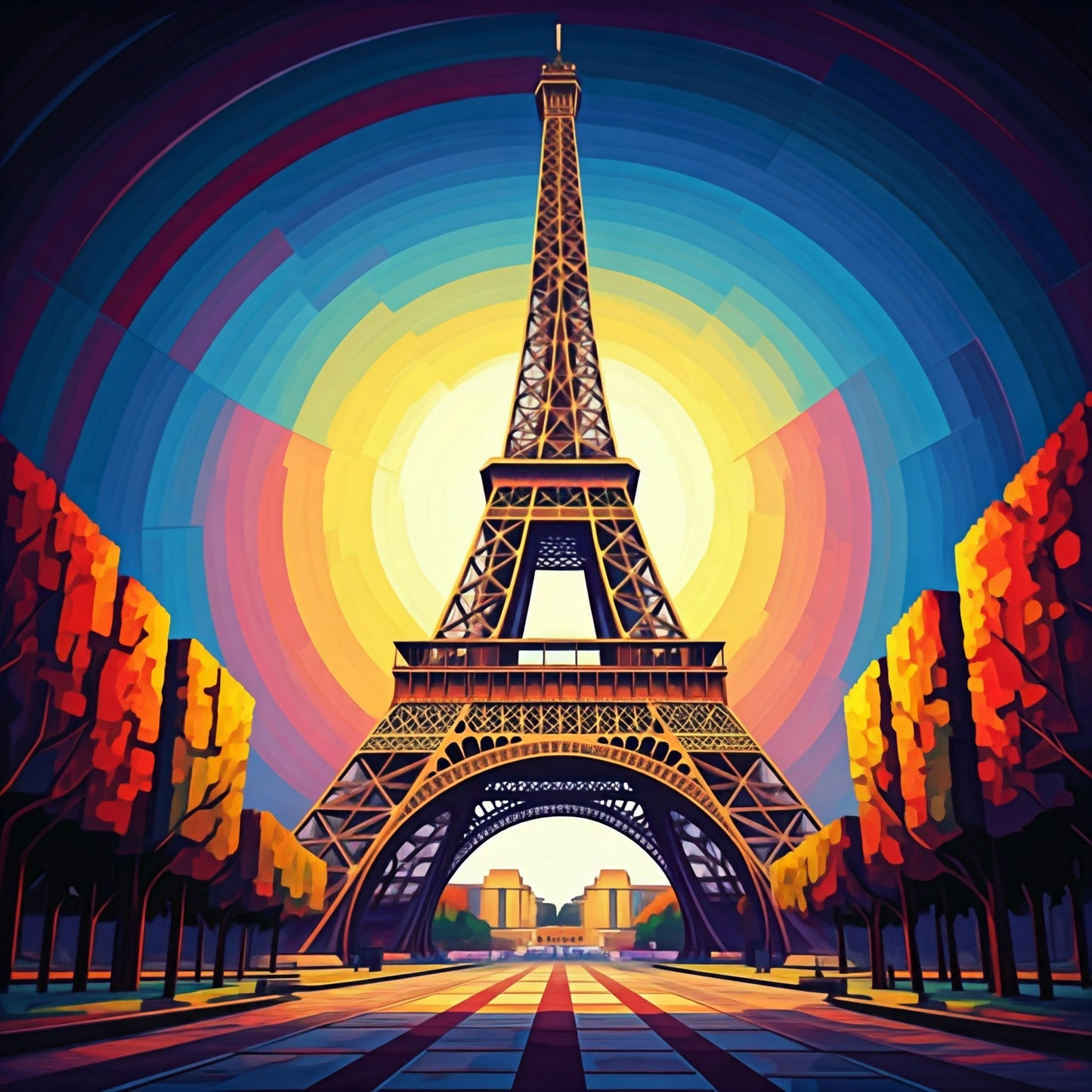 Eiffel Tower Painting Collection 16 Image Bundle