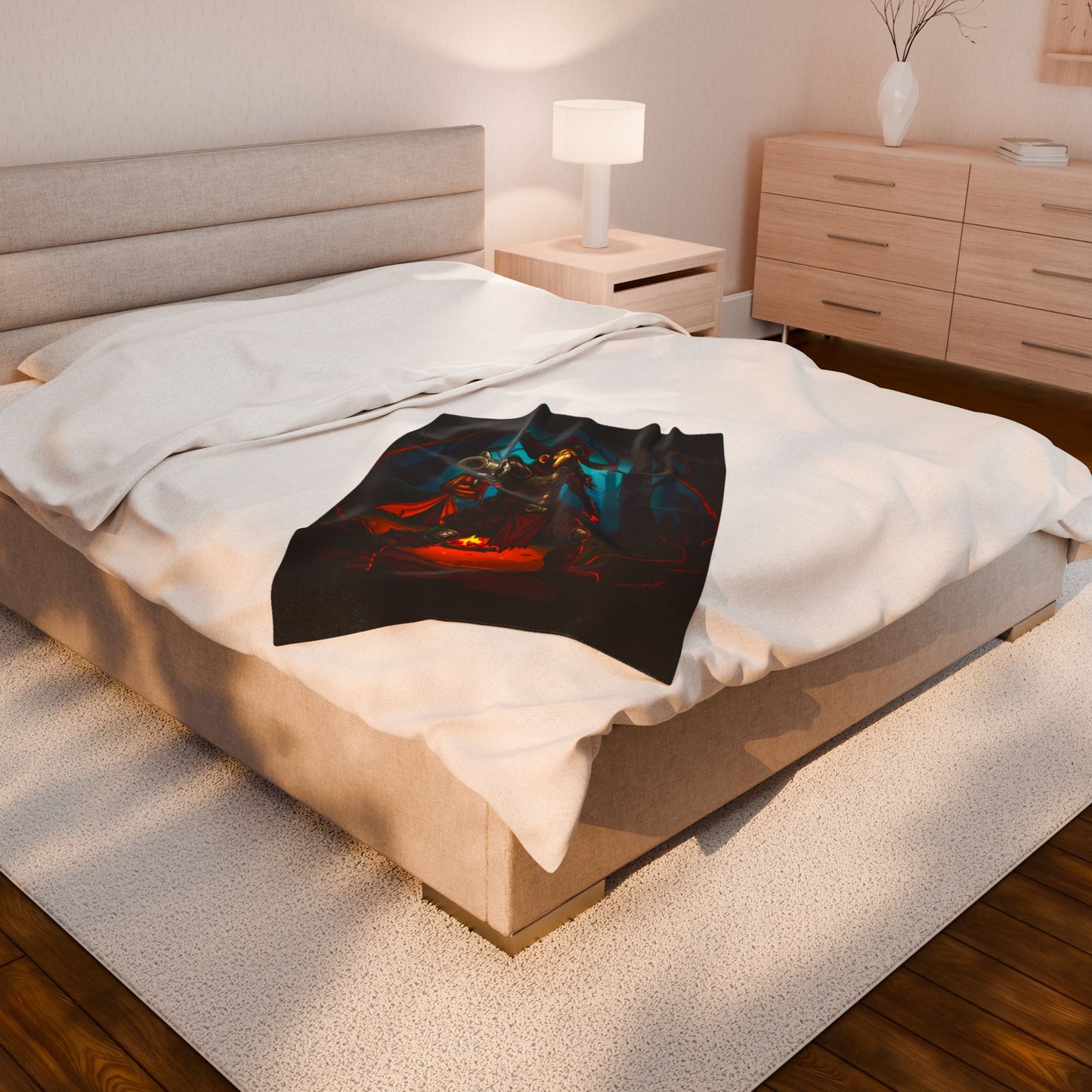 Halloween Agent Quacks Series Velveteen Plush Blanket - Monster Hunter Xavier Design