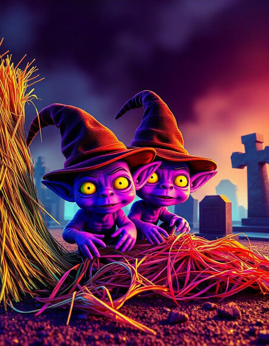 Halloween Cartoon art collection of 17