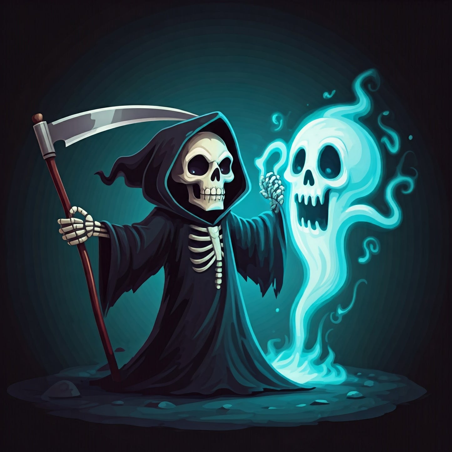 Halloween Cartoon art collection of 17