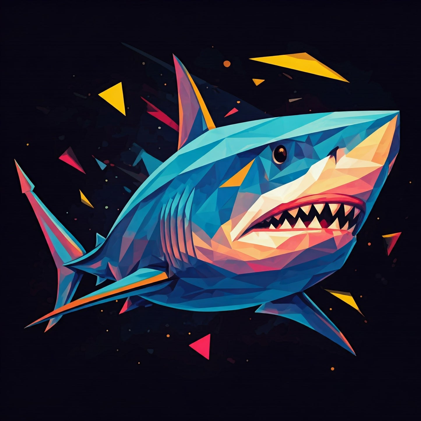 Shark Painting Collection 16 Image Bundle