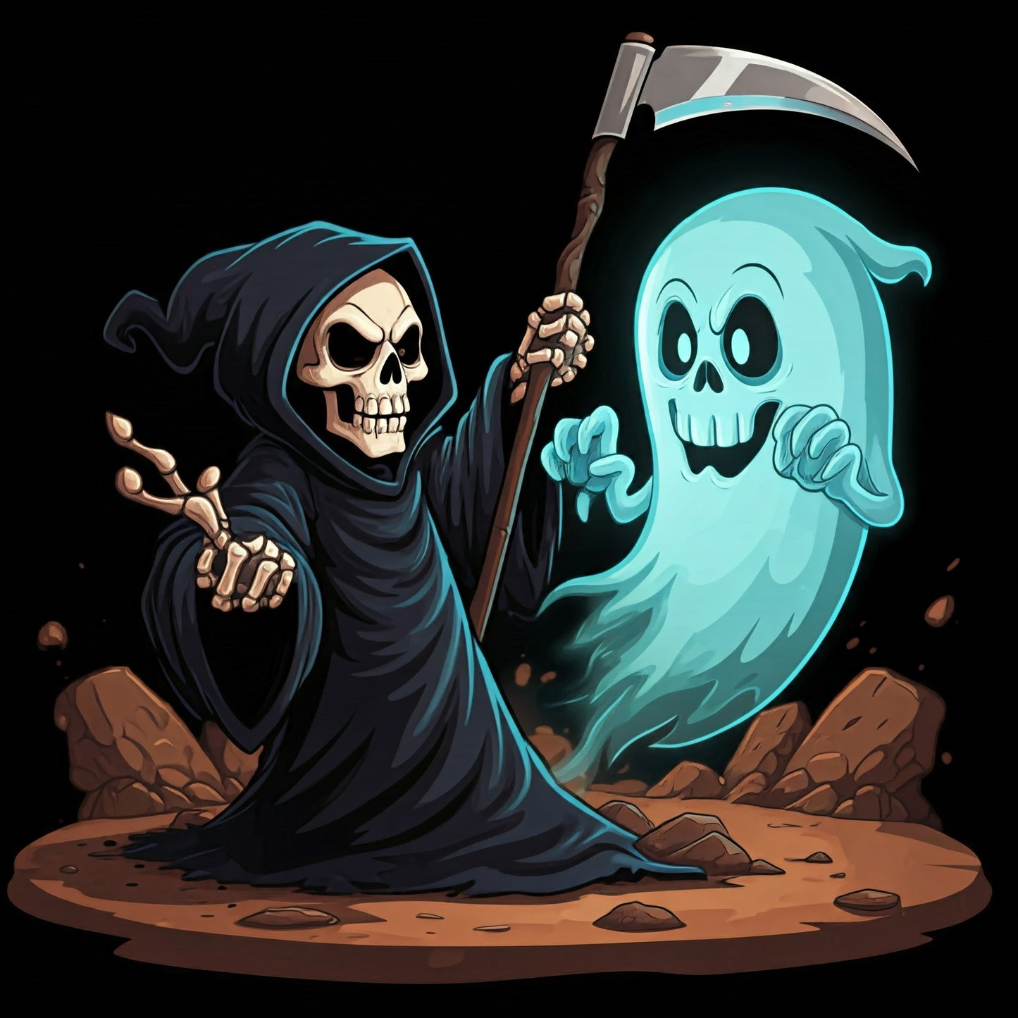 Halloween Cartoon art collection of 17