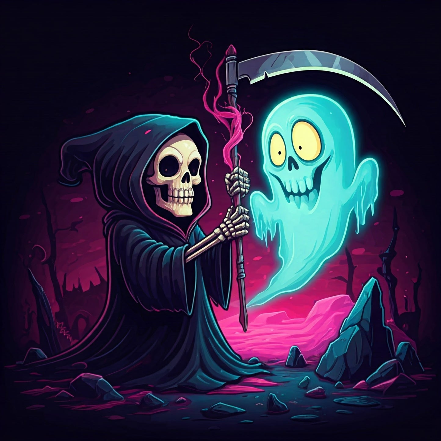 Halloween Cartoon art collection of 17