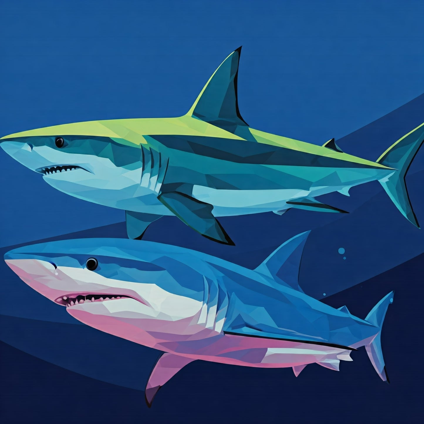 Shark Painting Collection 16 Image Bundle