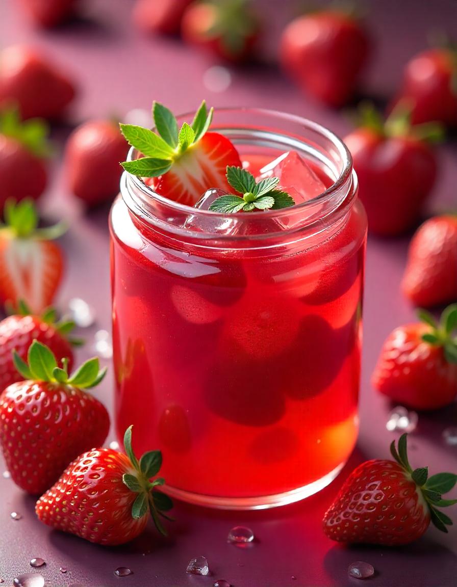 Strawberry Juice Art