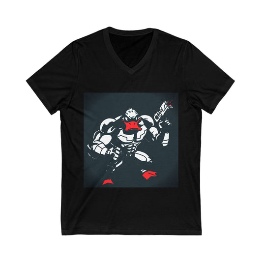 Agent Quacks Series Unisex Jersey Short Sleeve V-Neck Tee - Quacks Design