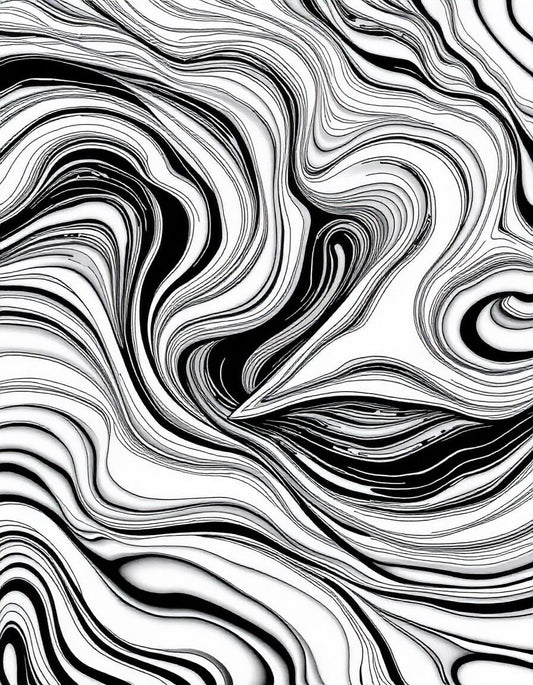 Abstract Art Black & White