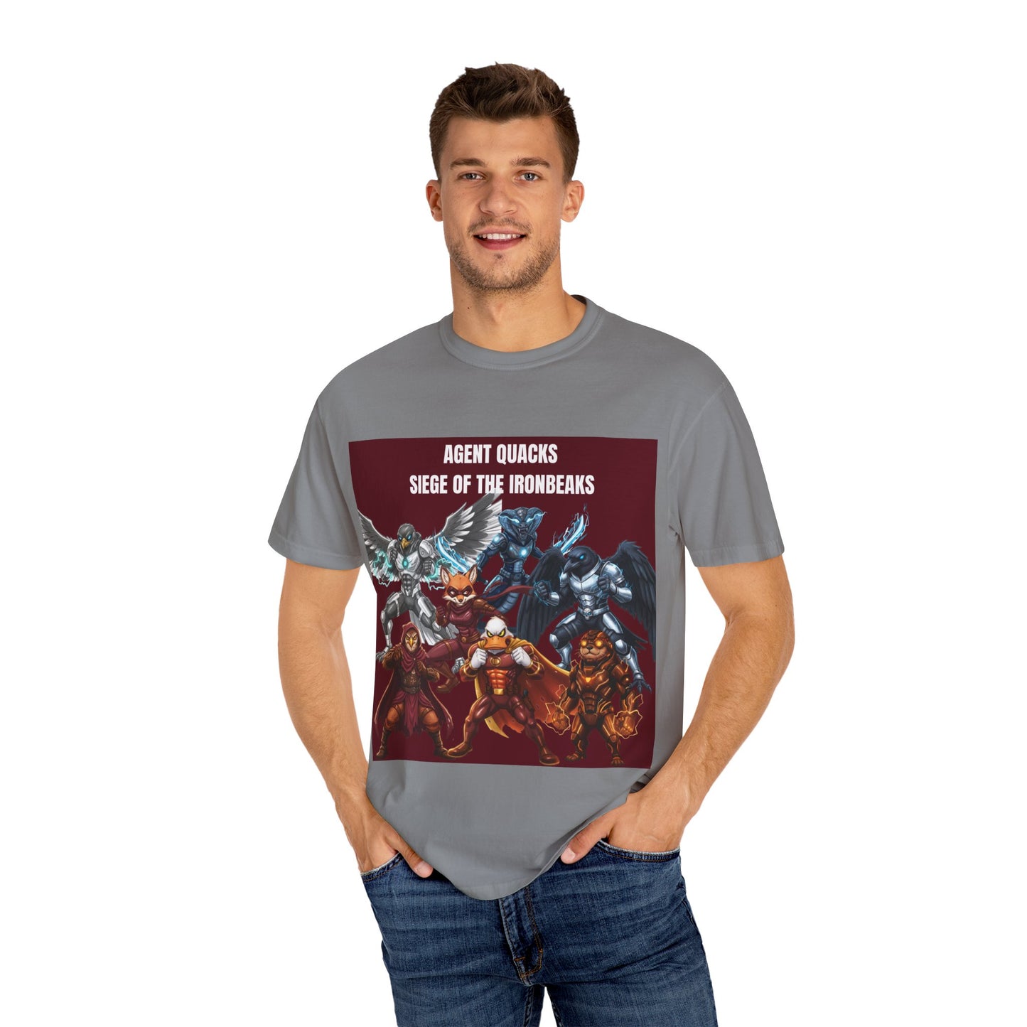 Agent Quacks – Siege of the Iron Beaks | Unisex Garment-Dyed T-Shirt