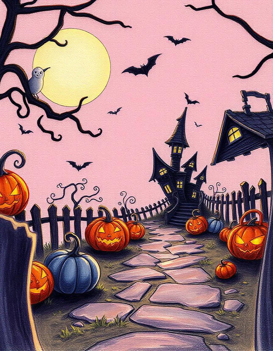 Halloween Art pack of 7