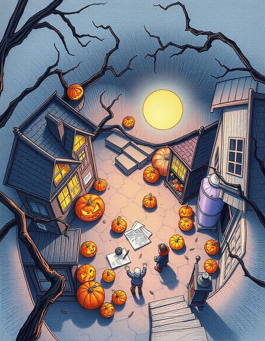 Halloween Art pack of 7