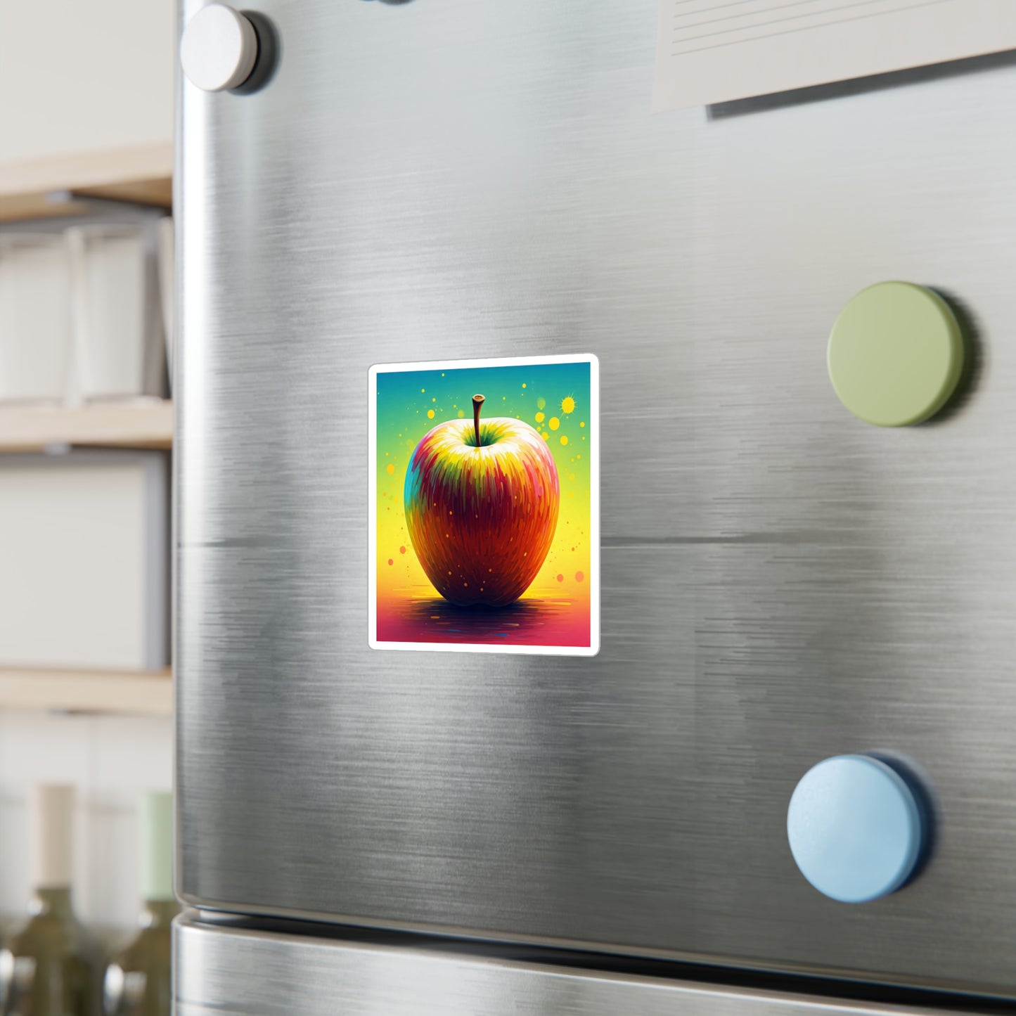 Vibrant Apple Kiss-Cut Vinyl Decals