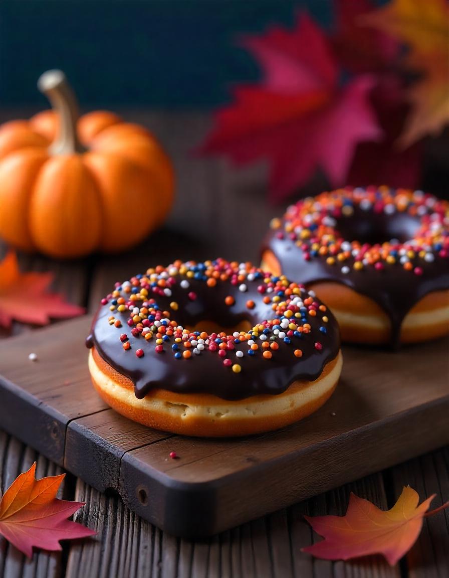 Thanksgiving donuts collection of 12