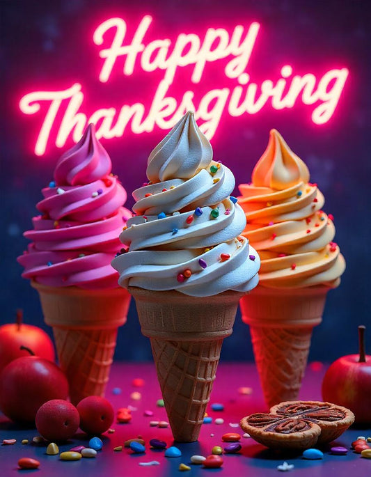 Thanksgiving Ice cream pack of 6