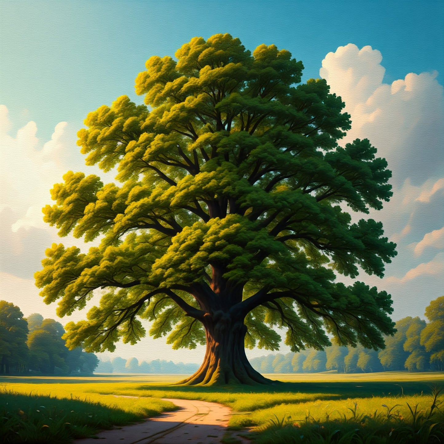 Oak Tree Painting