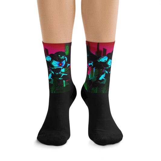 Agent Quacks Series Recycled Poly Socks - Blitz Design