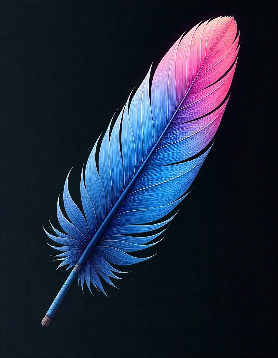 Feather collection of 12